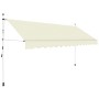 Toldo retráctil de operación manual 400 cm crema de vidaXL, Toldos - Ref: Foro24-143698, Precio: 106,06 €, Descuento: %