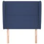 Headboard with blue fabric ears 93x23x118/128 cm by , Headboards and footboards - Ref: Foro24-3117804, Price: 63,30 €, Discou...