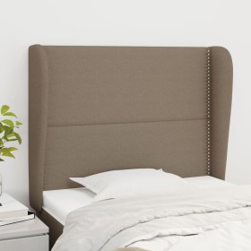 Cabecero con orejas de tela gris taupe 83x23x118/128 cm de , Cabeceros y pies de cama - Ref: Foro24-3117794, Precio: 71,32 €,...