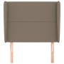 Headboard with ears in taupe gray fabric 83x23x118/128 cm by , Headboards and footboards - Ref: Foro24-3117794, Price: 71,32 ...