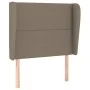 Headboard with ears in taupe gray fabric 103x23x118/128 cm by , Headboards and footboards - Ref: Foro24-3117810, Price: 65,12...