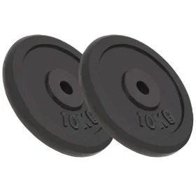 Cast iron weight plates 2 pcs 2x10 kg by vidaXL, free weight - Ref: Foro24-91394, Price: 86,59 €, Discount: %