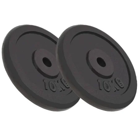 Cast iron weight plates 2 pcs 2x10 kg by vidaXL, free weight - Ref: Foro24-91394, Price: 86,59 €, Discount: %
