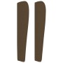 Headboard with dark brown fabric ears 163x23x118/128 cm by , Headboards and footboards - Ref: Foro24-3117825, Price: 100,15 €...