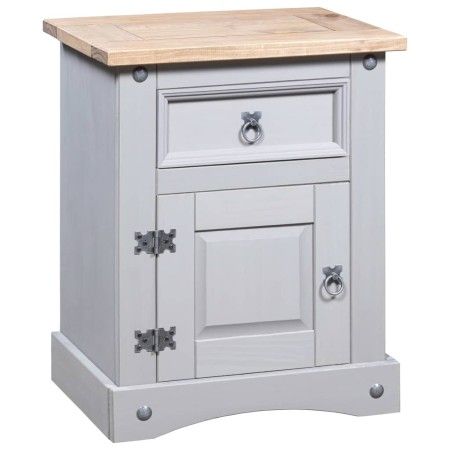 Corona Range bedside table gray Mexican pine 53x39x66 cm by vidaXL, Nightstands - Ref: Foro24-282617, Price: 88,08 €, Discoun...