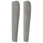 Kopfteil mit hellgrauen Samtohren 83x23x118/128 cm von , Kopf- und Fußteile - Ref: Foro24-3117846, Preis: 72,50 €, Rabatt: %