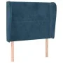 Kopfteil mit dunkelblauen Samtohren 83x23x118/128 cm von , Kopf- und Fußteile - Ref: Foro24-3117850, Preis: 82,91 €, Rabatt: %