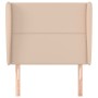 Kopfteil mit Ohren, Cappuccino-Kunstleder, 93 x 23 x 118/128 cm von , Kopf- und Fußteile - Ref: Foro24-3117899, Preis: 75,54 ...