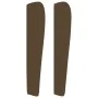 Headboard with dark brown fabric ears 183x23x118/128 cm by , Headboards and footboards - Ref: Foro24-3117833, Price: 103,36 €...
