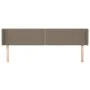 Taupe gray fabric headboard 183x16x78/88 cm by , Headboards and footboards - Ref: Foro24-3118646, Price: 56,60 €, Discount: %
