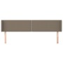 Kopfteil aus taupegrauem Stoff, 163 x 16 x 78/88 cm von , Kopf- und Fußteile - Ref: Foro24-3118638, Preis: 66,08 €, Rabatt: %