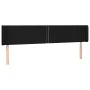Black fabric headboard 183x16x78/88 cm by , Headboards and footboards - Ref: Foro24-3118644, Price: 54,83 €, Discount: %