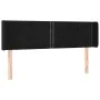 Cabecero de terciopelo negro 147x16x78/88 cm de , Cabeceros y pies de cama - Ref: Foro24-3118678, Precio: 63,63 €, Descuento: %