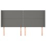 Kopfteil mit dunkelgrauen Stoffohren 183x16x118/128 cm von , Kopf- und Fußteile - Ref: Foro24-3119455, Preis: 101,36 €, Rabat...