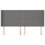 Kopfteil mit dunkelgrauen Stoffohren 183x16x118/128 cm von , Kopf- und Fußteile - Ref: Foro24-3119455, Preis: 99,73 €, Rabatt: %