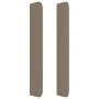 Headboard with ears in taupe gray fabric 103x16x118/128 cm by , Headboards and footboards - Ref: Foro24-3119434, Price: 61,30...