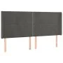 Kopfteil mit dunkelgrauen Samtohren 163x16x118/128 cm von , Kopf- und Fußteile - Ref: Foro24-3119495, Preis: 113,70 €, Rabatt: %