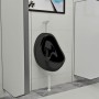 Urinario de pared con válvula de descarga cerámica negro de vidaXL, Urinarios - Ref: Foro24-143992, Precio: 118,57 €, Descuen...
