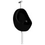 Wandurinal mit schwarzem Keramik-Spülventil von vidaXL, Urinale - Ref: Foro24-143992, Preis: 131,72 €, Rabatt: %