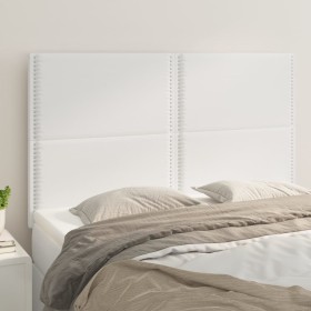 Headboards 4 units white synthetic leather 72x5x78/88 cm by , Headboards and footboards - Ref: Foro24-3116283, Price: 108,90 ...
