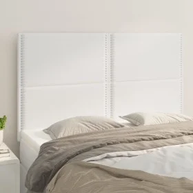 Kopfteile 4 Einheiten weißes Kunstleder 72x5x78/88 cm von , Kopf- und Fußteile - Ref: Foro24-3116283, Preis: 107,17 €, Rabatt: %