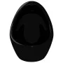Wall-mounted urinal with black ceramic flush valve by vidaXL, Urinals - Ref: Foro24-143992, Price: 134,23 €, Discount: %