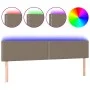 Headboard with LED in taupe gray fabric 180x5x78/88 cm by , Headboards and footboards - Ref: Foro24-3121490, Price: 54,24 €, ...