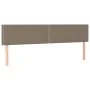 Headboard with LED in taupe gray fabric 180x5x78/88 cm by , Headboards and footboards - Ref: Foro24-3121490, Price: 54,24 €, ...
