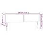 Kopfteil aus hellgrauem Stoff mit LED 180x5x78/88 cm von , Kopf- und Fußteile - Ref: Foro24-3121486, Preis: 55,13 €, Rabatt: %