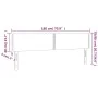 Light gray fabric headboard with LED 180x5x78/88 cm by , Headboards and footboards - Ref: Foro24-3121486, Price: 54,73 €, Dis...