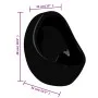 Wandurinal mit schwarzem Keramik-Spülventil von vidaXL, Urinale - Ref: Foro24-143992, Preis: 131,72 €, Rabatt: %