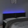 Kopfteil aus schwarzem Samt mit LED 144x5x78/88 cm von , Kopf- und Fußteile - Ref: Foro24-3121522, Preis: 56,87 €, Rabatt: %