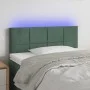 LED-Kopfteil aus dunkelgrünem Samt, 80 x 5 x 78/88 cm von , Kopf- und Fußteile - Ref: Foro24-3121645, Preis: 38,03 €, Rabatt: %