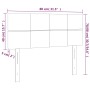 LED-Kopfteil aus dunkelgrünem Samt, 80 x 5 x 78/88 cm von , Kopf- und Fußteile - Ref: Foro24-3121645, Preis: 36,14 €, Rabatt: %
