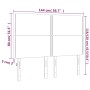 Kopfteil mit LED-Beleuchtung, dunkelblauer Samt, 144 x 5 x 118/128 cm von , Kopf- und Fußteile - Ref: Foro24-3122336, Preis: ...