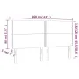 Headboard with LED lights light gray fabric 160x5x118/128 cm by , Headboards and footboards - Ref: Foro24-3122290, Price: 88,...