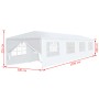 Marquesina de jardín 3x12 m blanca de vidaXL, Carpas y cenadores - Ref: Foro24-91429, Precio: 219,92 €, Descuento: %