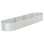 Arriate de acero galvanizado plateado 320x80x44 cm de vidaXL, Maceteros y jardineras - Ref: Foro24-45517, Precio: 160,75 €, D...
