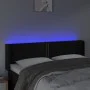 Kopfteil aus schwarzem Samt mit LED 147x16x78/88 cm von , Kopf- und Fußteile - Ref: Foro24-3123146, Preis: 69,01 €, Rabatt: %