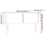 Kopfteil aus schwarzem Samt mit LED 147x16x78/88 cm von , Kopf- und Fußteile - Ref: Foro24-3123146, Preis: 69,01 €, Rabatt: %