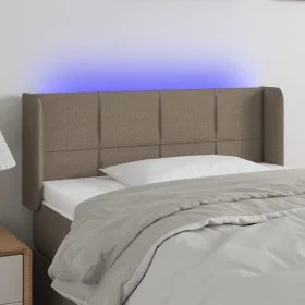 Headboard with LED in taupe gray fabric 83x16x78/88 cm by , Headboards and footboards - Ref: Foro24-3123214, Price: 50,59 €, ...