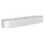 Arriate de acero galvanizado plateado 320x80x44 cm de vidaXL, Maceteros y jardineras - Ref: Foro24-45517, Precio: 160,75 €, D...