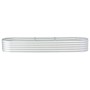 Arriate de acero galvanizado plateado 320x80x44 cm de vidaXL, Maceteros y jardineras - Ref: Foro24-45517, Precio: 160,75 €, D...