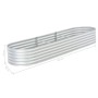 Arriate de acero galvanizado plateado 320x80x44 cm de vidaXL, Maceteros y jardineras - Ref: Foro24-45517, Precio: 160,75 €, D...