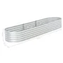 Arriate de acero galvanizado plateado 320x80x44 cm de vidaXL, Maceteros y jardineras - Ref: Foro24-45517, Precio: 158,35 €, D...