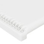 Kopfteil mit LED, weißem Kunstleder, 147 x 16 x 118/128 cm von , Kopf- und Fußteile - Ref: Foro24-3123999, Preis: 129,89 €, R...