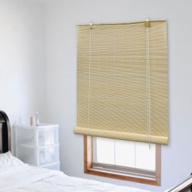 Naturfarbenes Bambusrollo 140x220 cm von vidaXL, Jalousien und Jalousien - Ref: Foro24-245819, Preis: 29,06 €, Rabatt: %