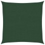 Toldo de vela HDPE verde oscuro 160 g/m² 3x3 m