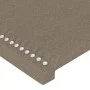 Bed frame with headboard in taupe gray fabric 100x200 cm by , Beds and slatted bases - Ref: Foro24-3124956, Price: 120,77 €, ...
