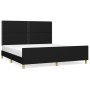 Bed frame with black fabric headboard 180x200 cm by , Beds and slatted bases - Ref: Foro24-3124994, Price: 211,18 €, Discount: %